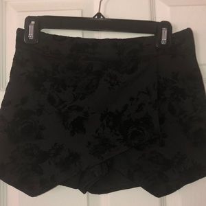 Black Velvet Shorts